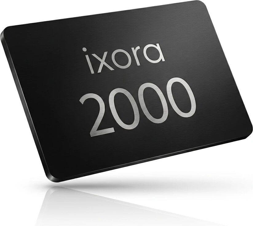 Ixora clinic bonus card with 2000 points